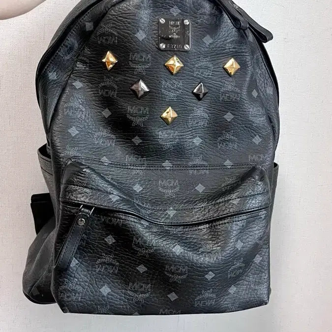 [BUNJANG] MCM Visetos Black Backpack / MCM 비세토스 블랙 백팩