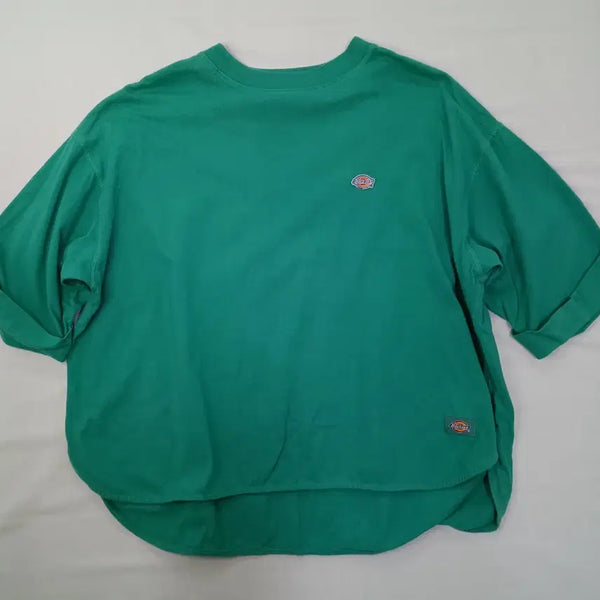 [BUNJANG] Dickies Japanese Loose Fit Rolled Sleeve Mint T-Shirt / 디키즈 일본 롤업 루즈핏 민트 반팔티