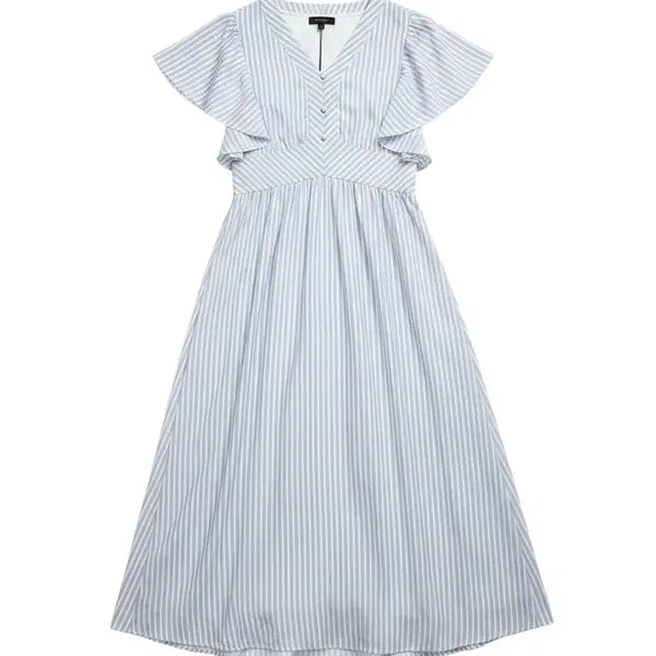 [BUNJANG] Women's Striped Frill Summer Dress / 여성F/ 텍새상품 수입 스트라이프 프릴 여름 원피스
