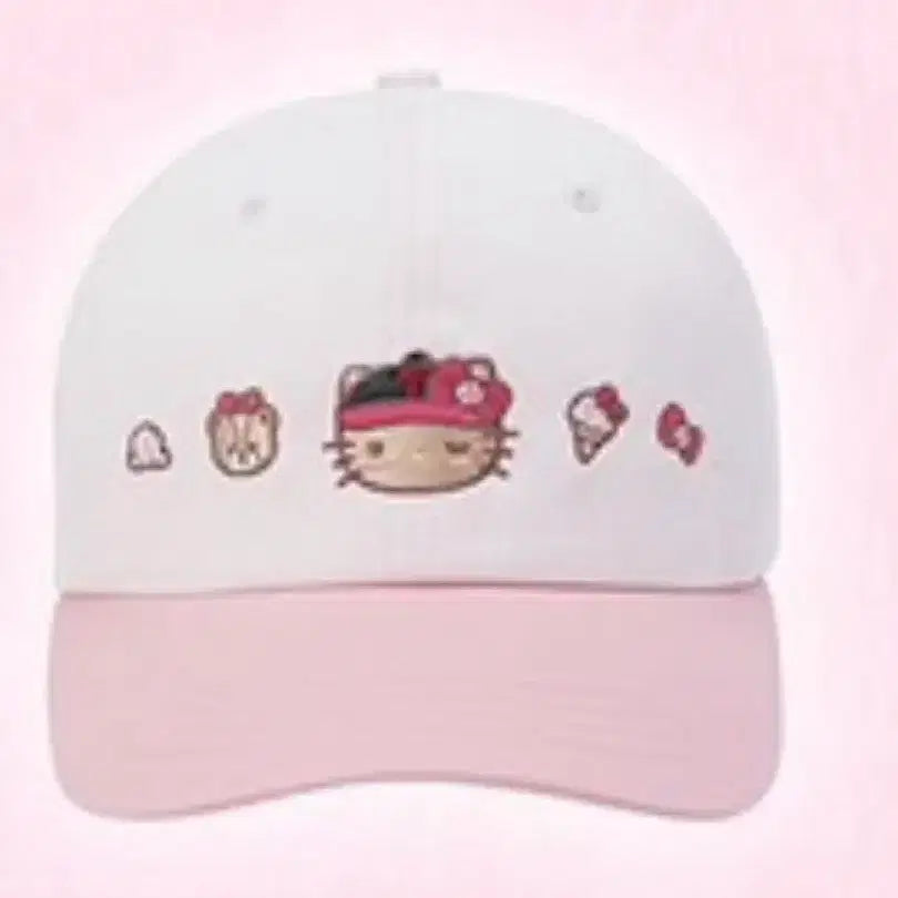 [BUNJANG] LG Twins x Tanning Kitty Collaboration Ball Cap / LG트윈스 엘지트윈스 태닝키티 키티 볼캡 모자