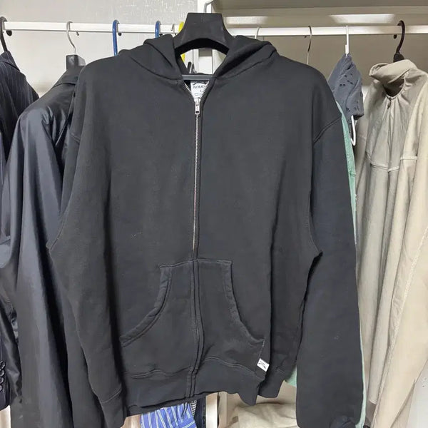 [BUNJANG] Akimbo Zip-Up Hoodie Black / [L] 아킴보 후드집업 블랙