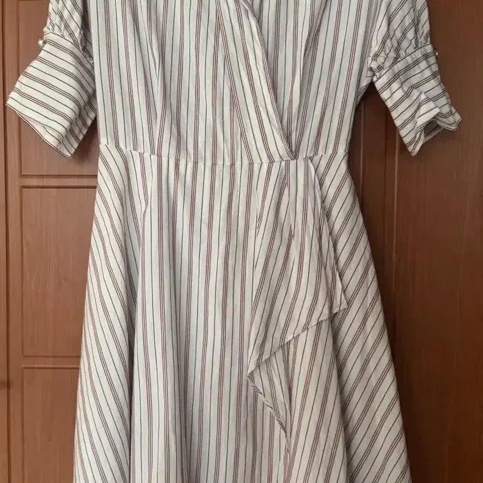 [BUNJANG] LINE 100% Cotton Striped Dress Size 55 / LINE 라인 원피스 면 100% 55size