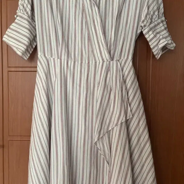 [BUNJANG] LINE 100% Cotton Striped Dress Size 55 / LINE 라인 원피스 면 100% 55size