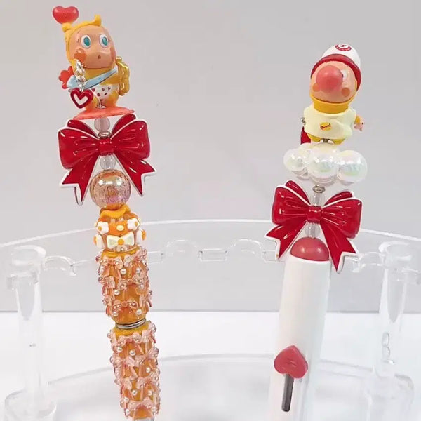 [BUNJANG] Twinkle Handmade Ballpoint Pen & Utility Knife Set / 트윙클 피규어 수제볼펜,택배칼세트