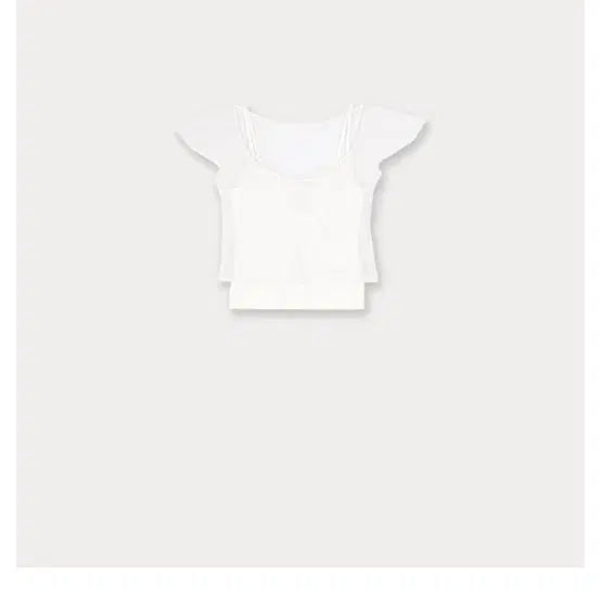 [BUNJANG] Ont Layered T-shirt Set - Ivory / 반택포 / 새것 /온트 레이어드 티 세트 아이보리