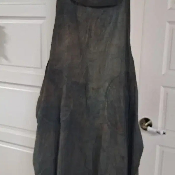 [BUNJANG] Natural Dyeing Side Slit Ramie Long Vest / 천연염색 옆트임 모시 롱 조끼