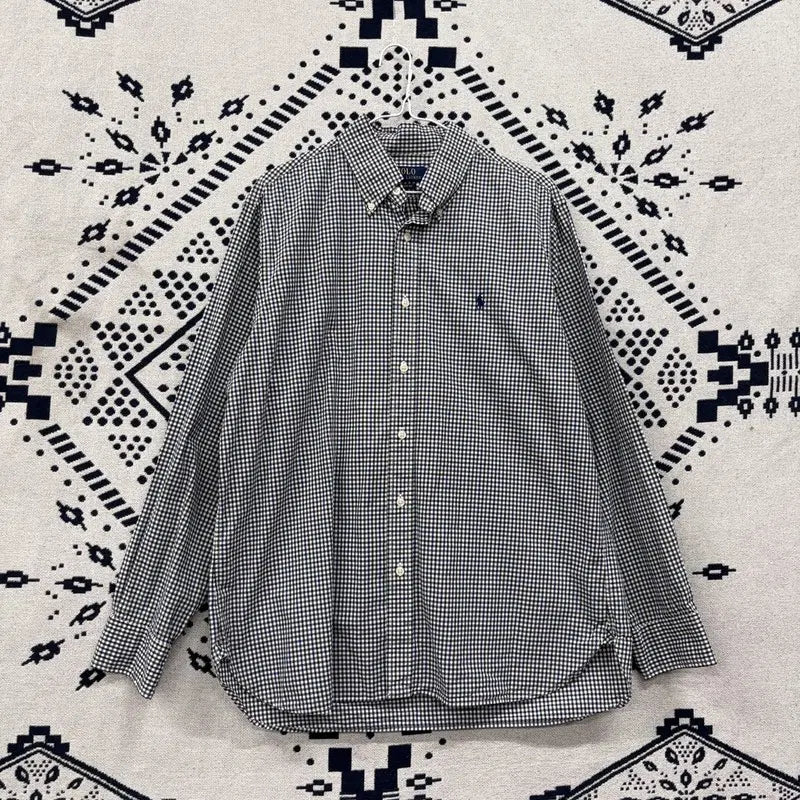 [BUNJANG] Polo Ralph Lauren Classic Fit Check Shirt / 폴로 랄프로렌 신형 QR 클래식핏 체크 셔츠 L P00434