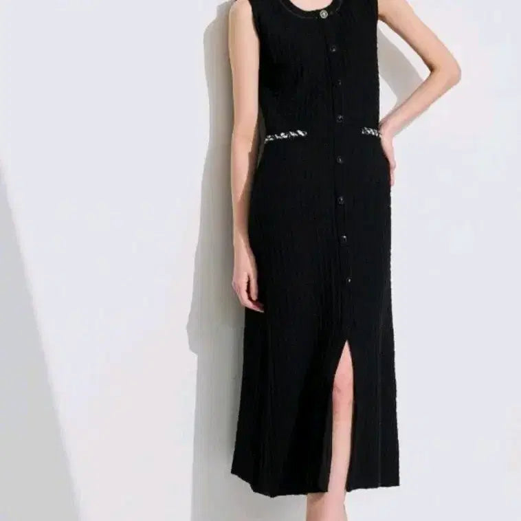 [BUNJANG] TIME Sleeveless Tweed Dress / 한섬의류 타임TIME 슬리브리스 트위드원피스