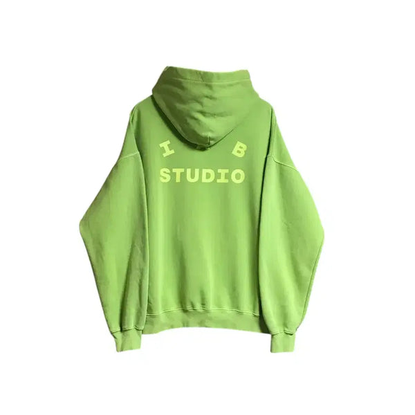 [BUNJANG] IAB Studio Green Oversized Hoodie / 아이앱스튜디오 그린 오버핏 후드티