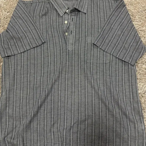 [BUNJANG] Rosso Cavalli Striped Collar T-Shirt Size 105 / 일제 ROSSO CAVALLI 카라티 사이즈 105