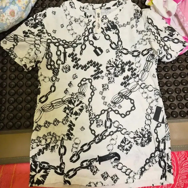 [BUNJANG] Lucky Chouette Rayon T-Shirt / 럭키슈에뜨 레이온티