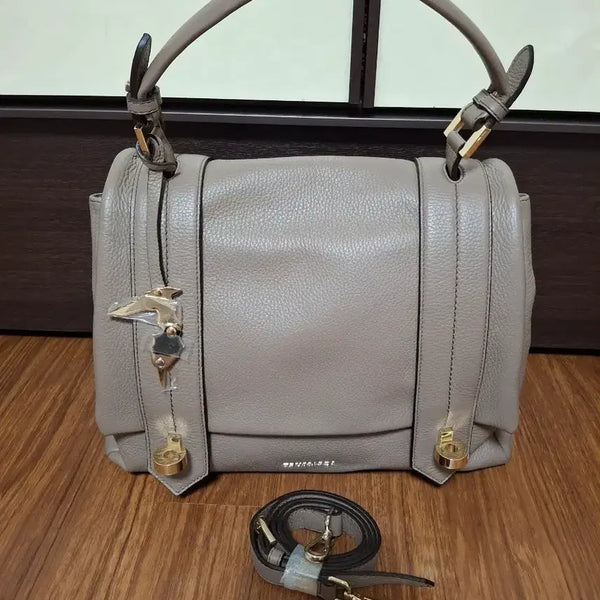 [BUNJANG] Trussardi Leather Tote Bag Grey / 트루사르디 가죽여성 토트백 그레이   매우깨끗