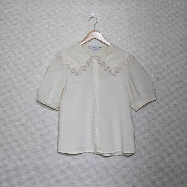 [BUNJANG] On&On Ivory Lace Collar Rayon Blend Blouse / on&on)온앤온 블라우스55~66