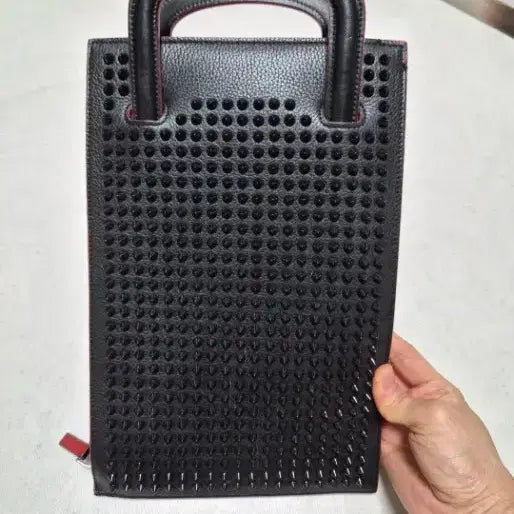 [BUNJANG] Christian Louboutin Studded Tote Bag Black / 크리스찬루부탱 스터드 토트백 블랙