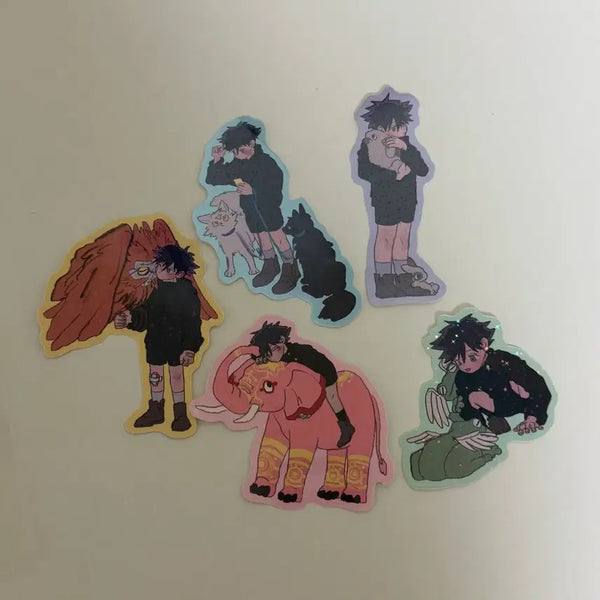 [BUNJANG] Jujutsu Kaisen Fushiguro Megumi Unofficial Sticker Bundle Set / 주술회전 후시구로 메구미 비공 굿즈 스티커 (일괄)