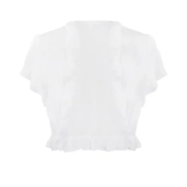 [BUNJANG] Sugar Bliss Frill Bolero White / 슈가블리스 프릴 볼레로 화이트