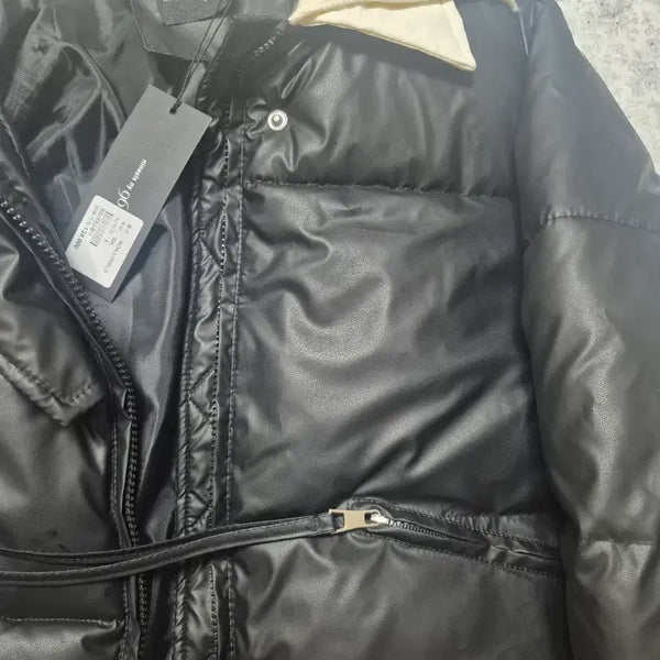 [BUNJANG] 96 New York Short Padded Black Jacket / 나인식스뉴욕 96 숏패딩블랙