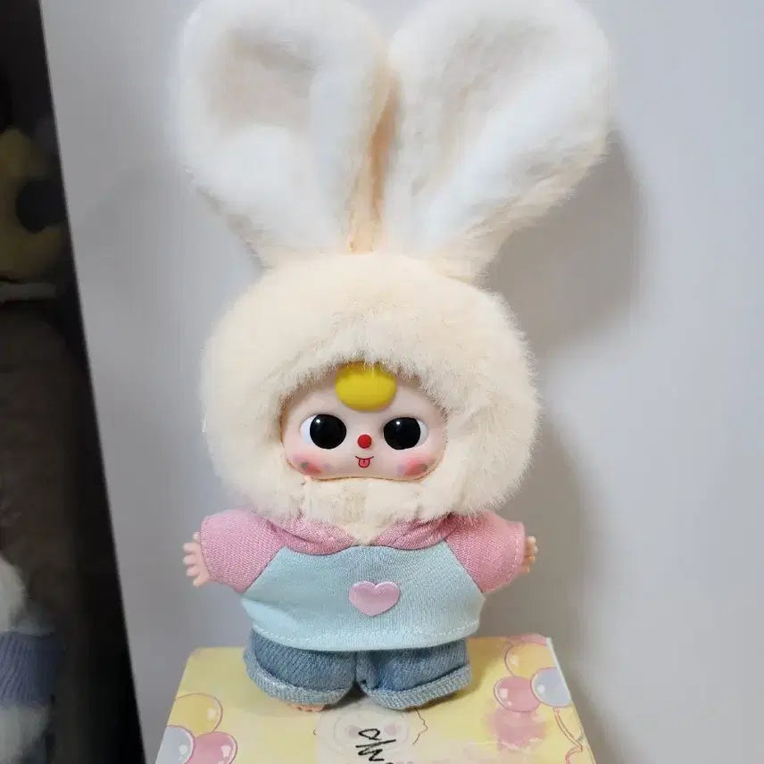 [BUNJANG] Mini Macaron Plush Doll with Rabbit Ears / 미니마카롱