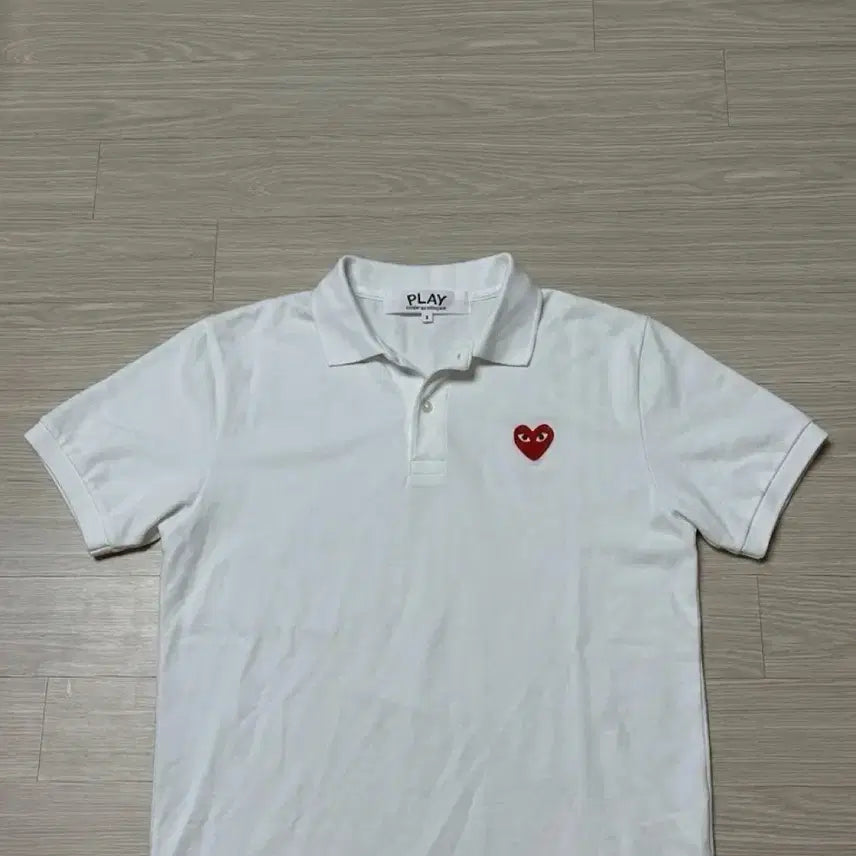 [BUNJANG] Comme des Garçons White Polo Shirt Size S / 꼼데가르송 흰색 카라티