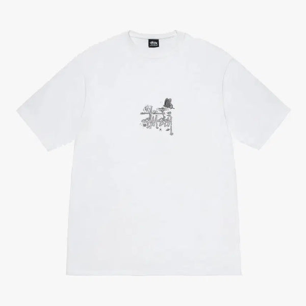 [BUNJANG] Stussy In Bloom T-Shirt White / [L] 스투시 인 블룸 티셔츠 화이트
