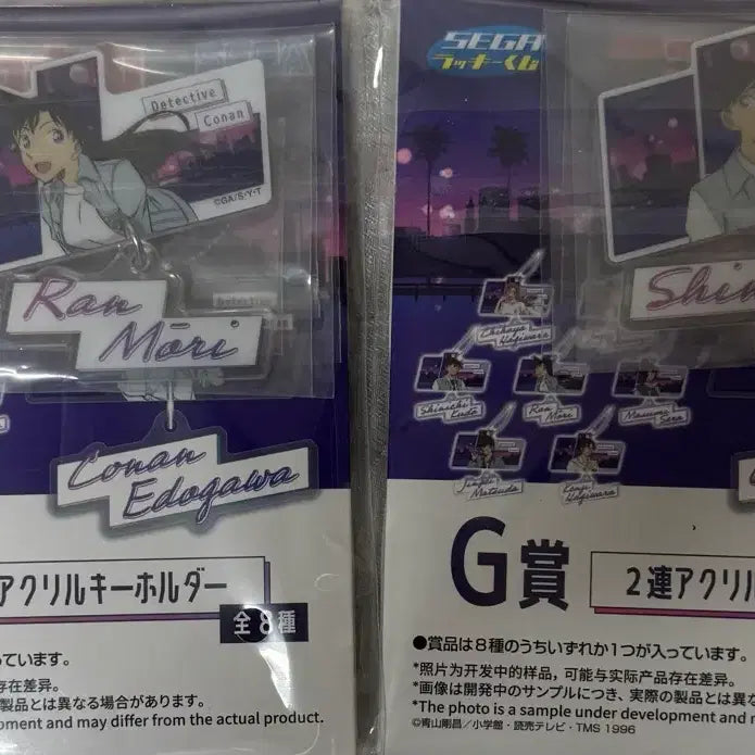 [BUNJANG] Detective Conan Sega Prize G Prize Acrylic Keychain Bundle Set / 명탐정 코난 세가쿠지 g상 일괄