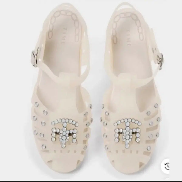 [BUNJANG] TIME Square Toe Jelly Shoes / 한섬 타임 젤리 슈즈