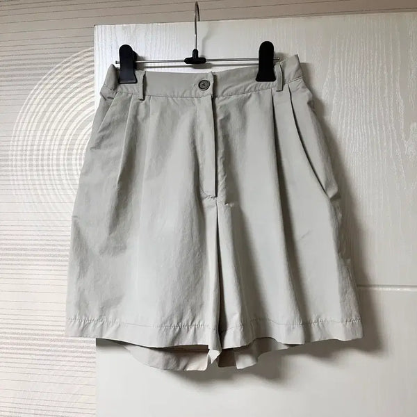 [BUNJANG] Nylon Pintuck Shorts / 나일론 핀턱 반바지