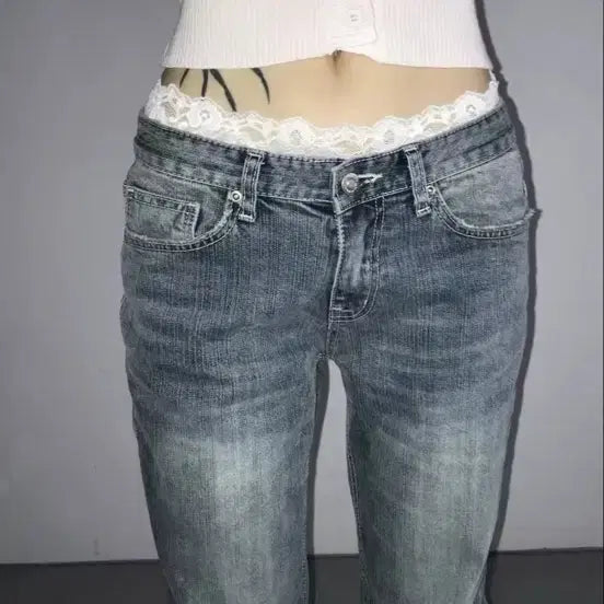 [BUNJANG] Lace Sagging Layered Inner Pants (New) / 레이스새깅 새깅팬티 레이어드 속바지 새상품