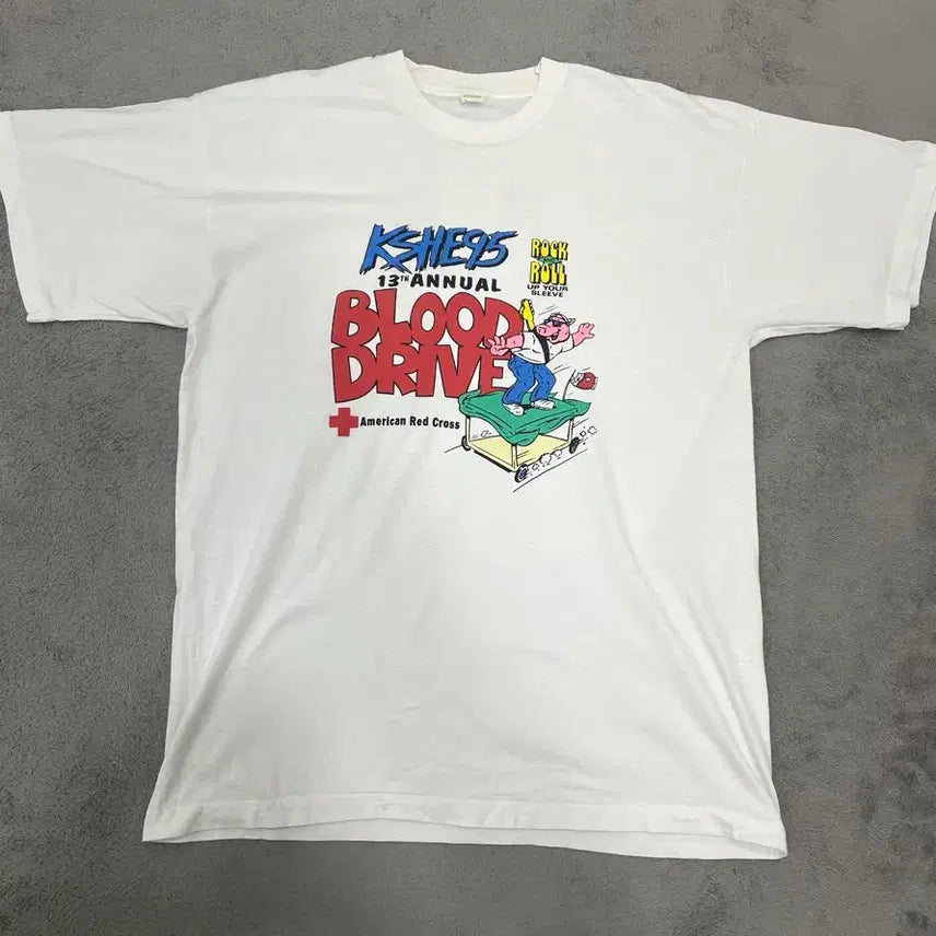 [BUNJANG] KSHE 95 90s Screen Star Rock & Roll T-Shirt XL / 90s 스크린 스타 KSHE 95 락앤롤 티셔츠 (XL)