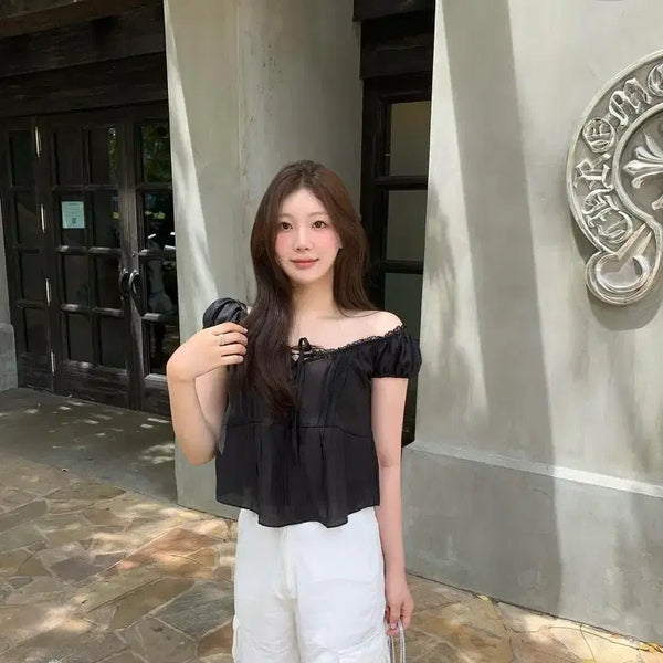 [BUNJANG] Ondemin Blouse (Black) / 온드민 블라우스(블랙)