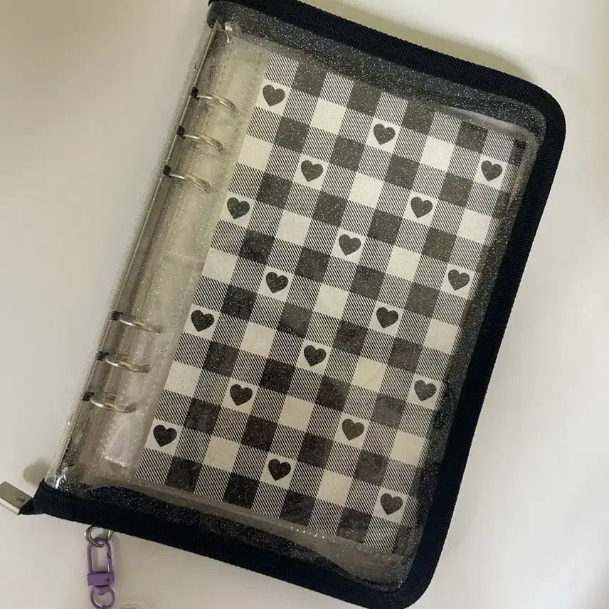 [BUNJANG] Checkerboard Heart Binder with Inserts / 급처, 최저가!!!)) 체커보드 하트 바인더 속지 포함