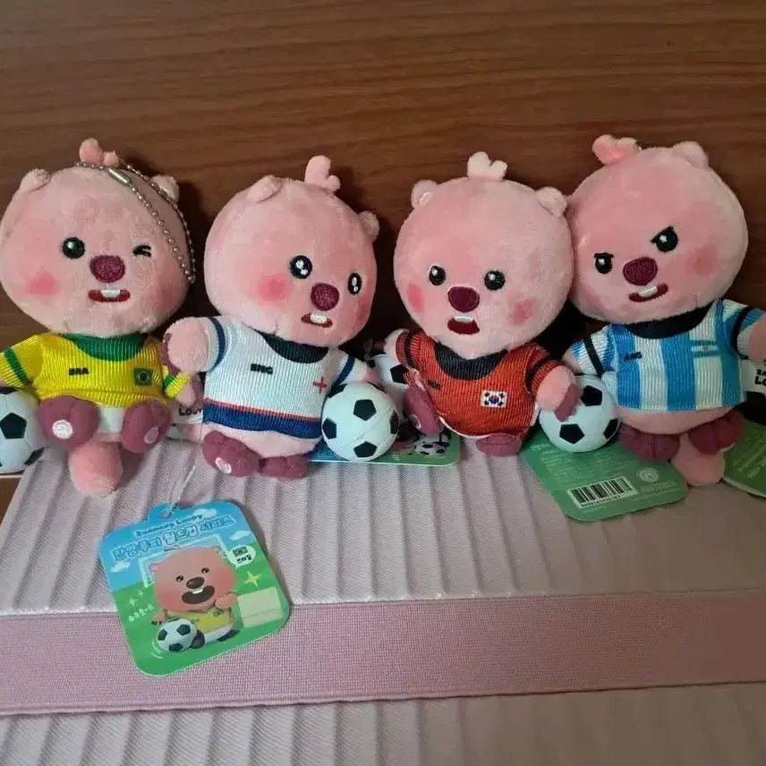 [BUNJANG] Luffy 4-Piece Set World Cup Jersey Keyring / 월드컵축구루피4종세트키링
