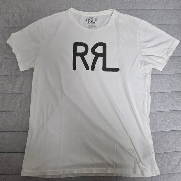 [BUNJANG] RRL Rafters Print T-Shirt White M / 더블알엘 렌치 로고 반팔티 화이트 M