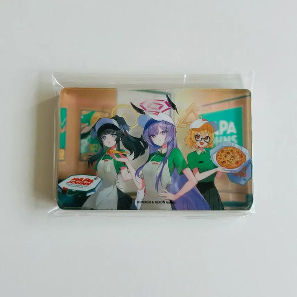 [BUNJANG] Blue Archive x Papa John's Acrylic Block / 블루아카이브 파파존스 아크릴블록 블루아카