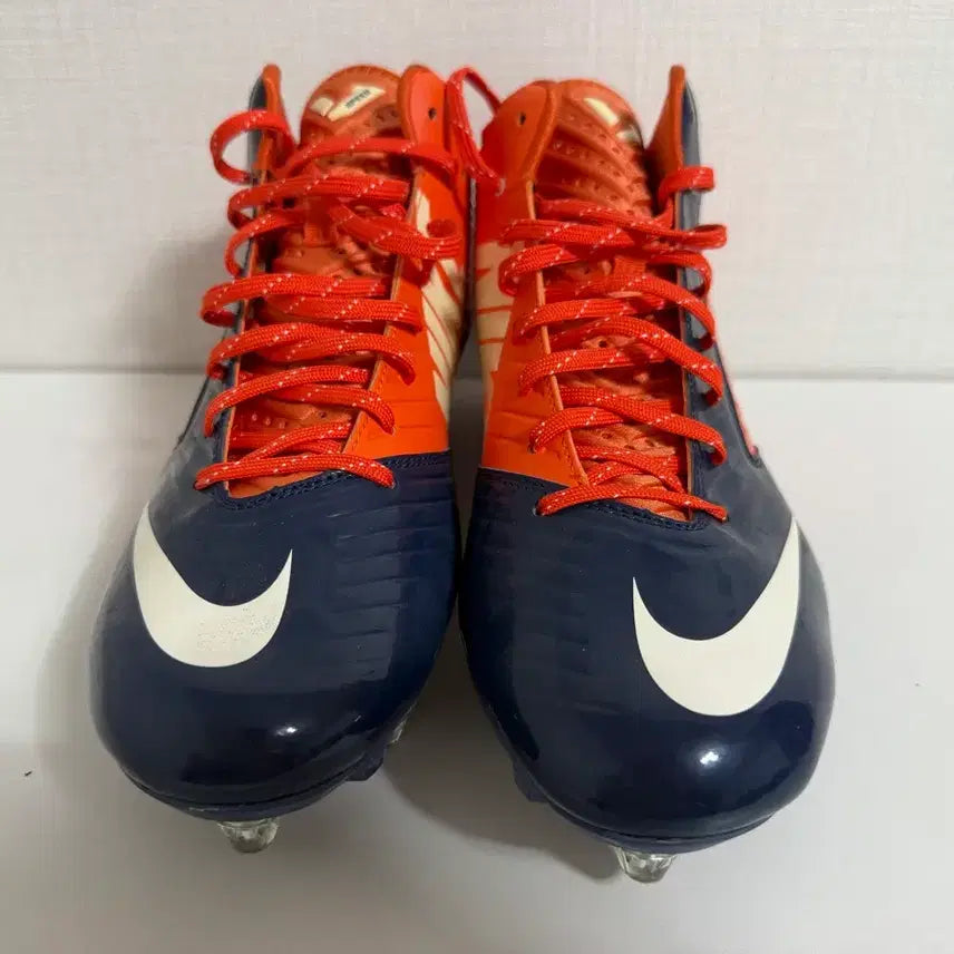 [BUNJANG] Nike Football Cleats Navy/Orange / 나이키 풋볼화/미식축구화 네이비/오렌지