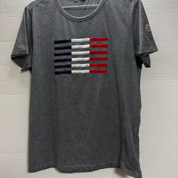 [BUNJANG] Moncler Short Sleeve T-Shirt Gray / 몽클레르 반팔티 그레이.
