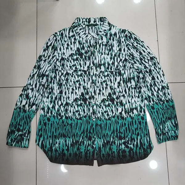[BUNJANG] Crocodile Lady Size 100 Shirt Jacket / 크로커다일 레이디 100사이즈 남방 셔츠형 얇은자켓 중고 카라미세오염