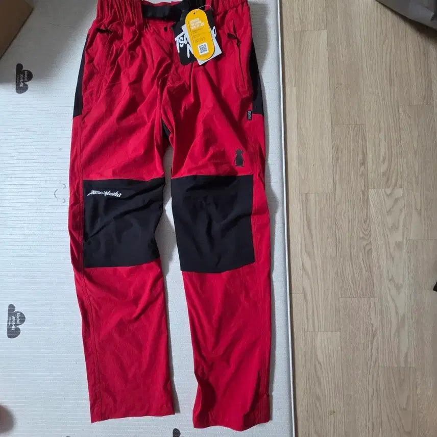 [BUNJANG] TsuriMusha Cordura Neo Hybrid Pants Red L / 쯔리무사 낚시바지