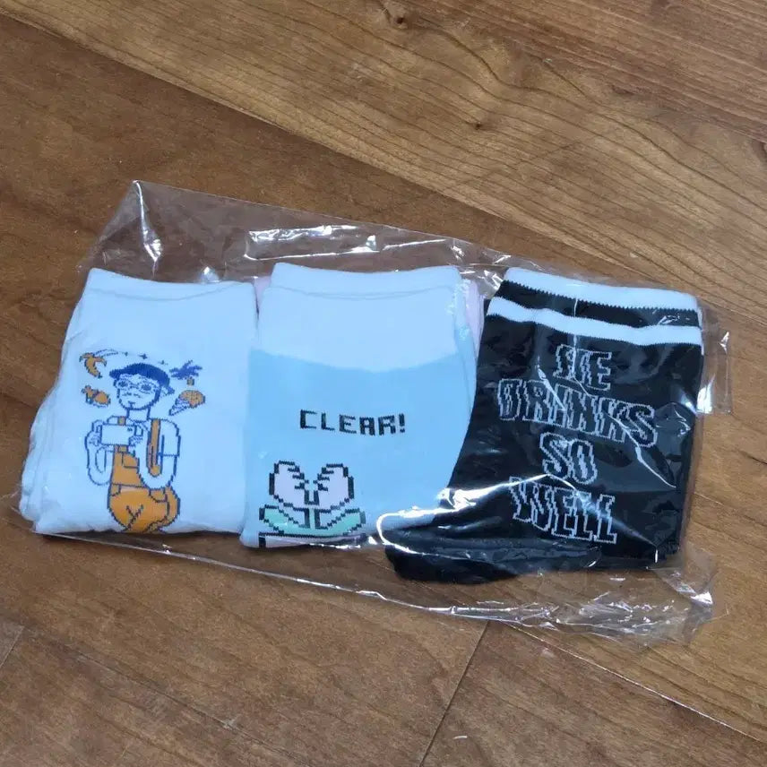 [BUNJANG] Sunba Socks Set (3 Pairs) / 선바 양말 세트(3set)