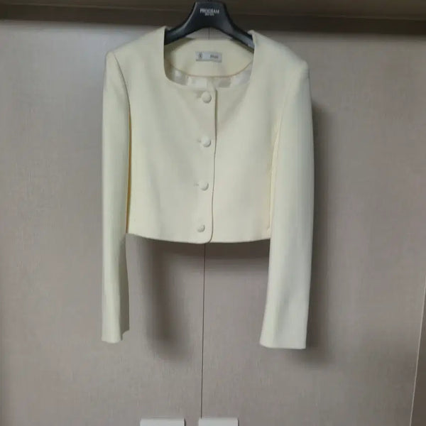 [BUNJANG] BRONN Square Neck Jacket Ivory / F)BRONN 브론 스퀘어넥 자켓 아이보리