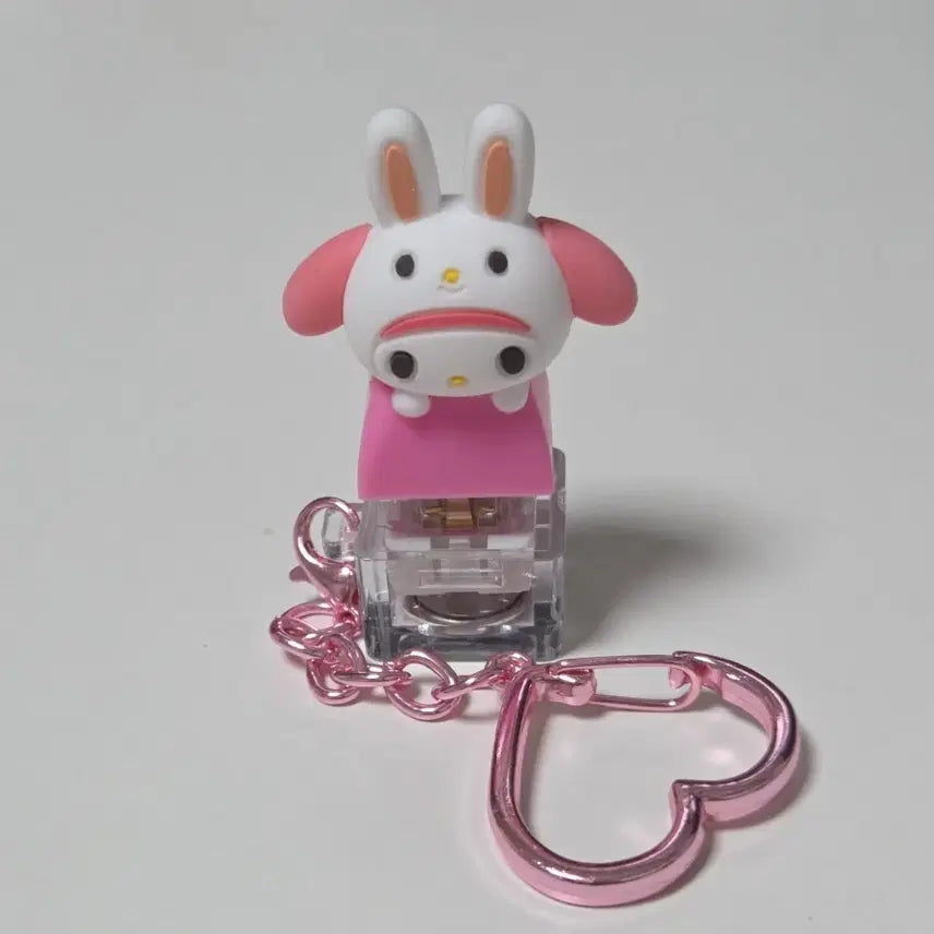 [BUNJANG] My Melody Keycap Clicker Keychain / 마이멜로디 키캡 키링 클리커