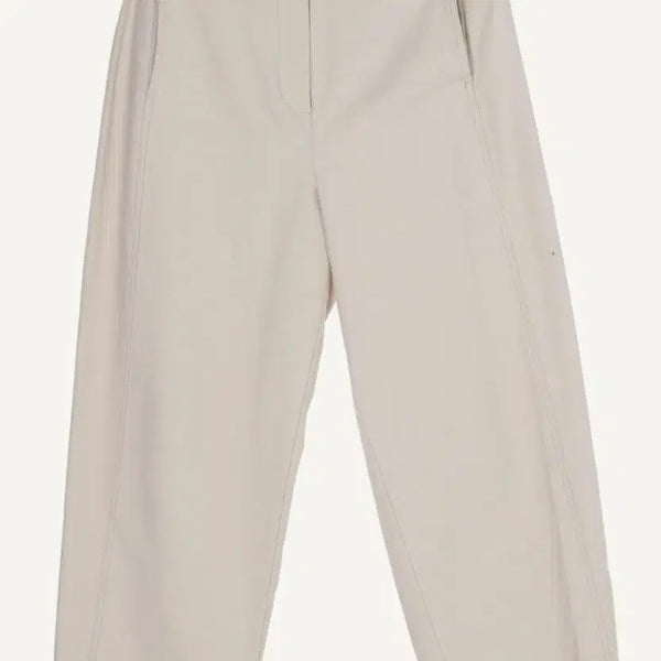 [BUNJANG] Monochrome Beige Cotton Pants / 모노크롬 베이지색 면바지(무배)