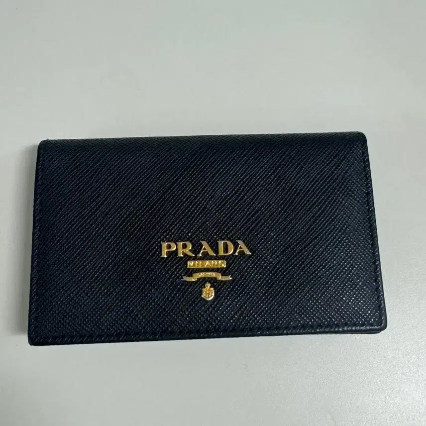 [BUNJANG] Prada Saffiano Card Holder Black / [정품] 프라다 사피아노 카드지갑 블랙