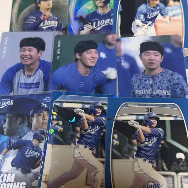 [BUNJANG] Samsung Lions Kim Yeong-woong, Kang Min-ho, Won Tae-in, Kim Ji-chan Photocard Bundle Set / 삼성라이온즈 김영웅 강민호 원태인 김지찬 포카 포토카드