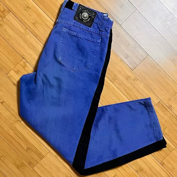 [BUNJANG] Versace Color-Block Denim Pants / 베르사체 배색 데님팬츠
