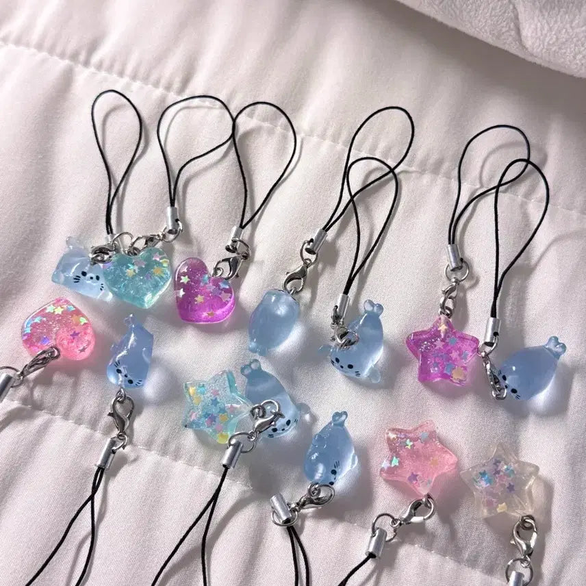 [BUNJANG] Seal Bead Keychain / 행운 물개 비즈 키링
