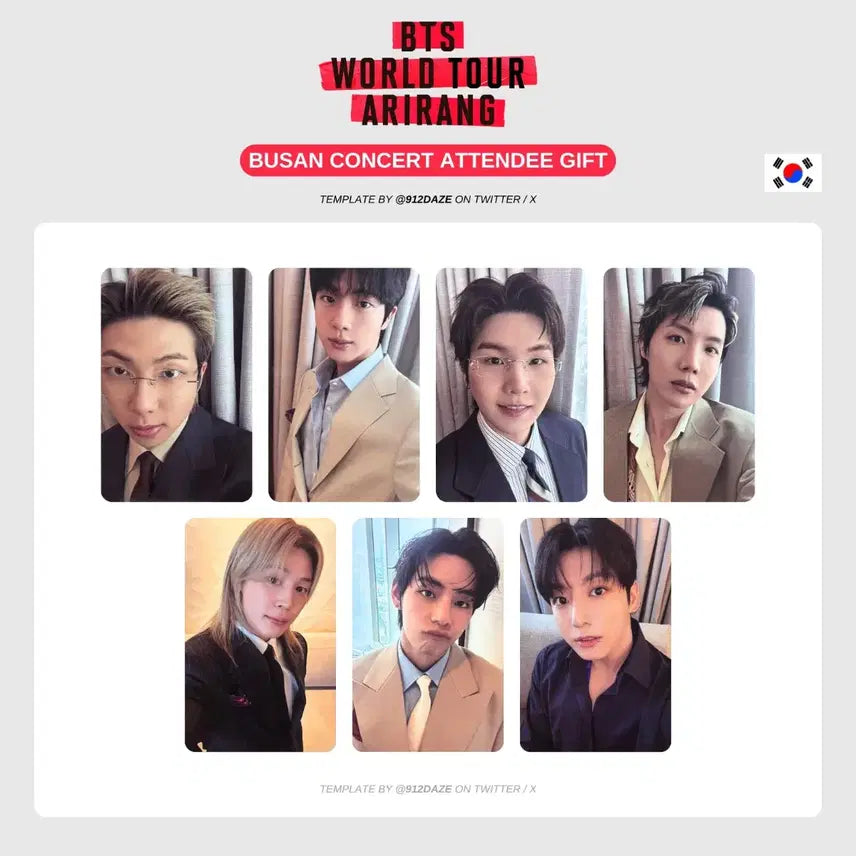 [BUNJANG] BTS Arirang Busan Concert Bundle Set Photocards / 상태최상) 부산콘 포카 일괄 ARIRANG BUSAN 방탄
