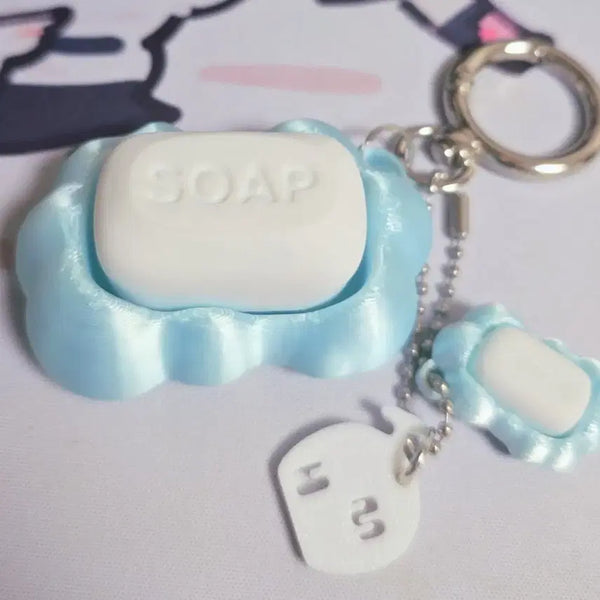 [BUNJANG] Melon House Warm Blue Soap Clicker / 메론하우스 웜블루 비누클릭커 + 덤