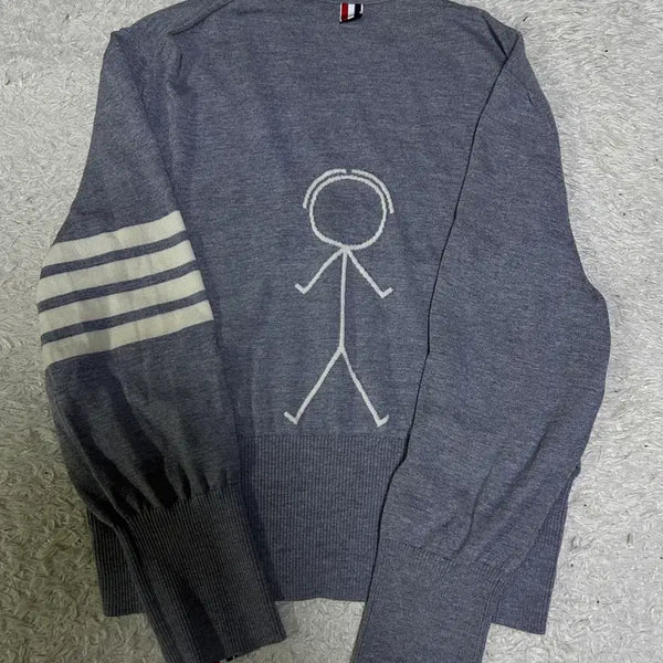[BUNJANG] Thom Browne Merino Wool Icon Cardigan Grey Size 5 / [한정판, 5size] 톰브라운 메리노울 아이콘 가디건 그레이