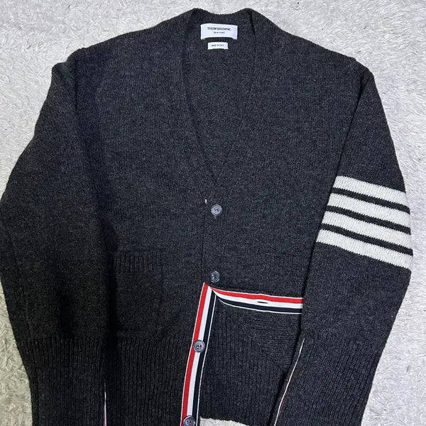 [BUNJANG] Thom Browne Shetland Cardigan Dark Grey / [새상품급, 4size] 톰브라운 셰틀랜드 가디건 다크그레이